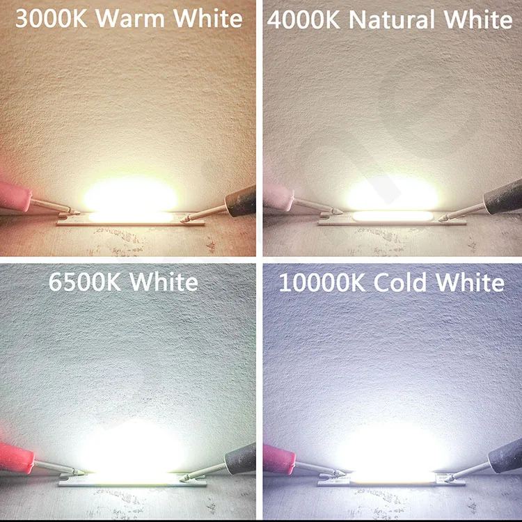 8pcs LED COB Lamp Beads Chip High Power 1W 3W 5W DC3V 9V 12V 15V For LED Car Bicycle Flashlight Wall Lamp Lights Tube Repair DIY