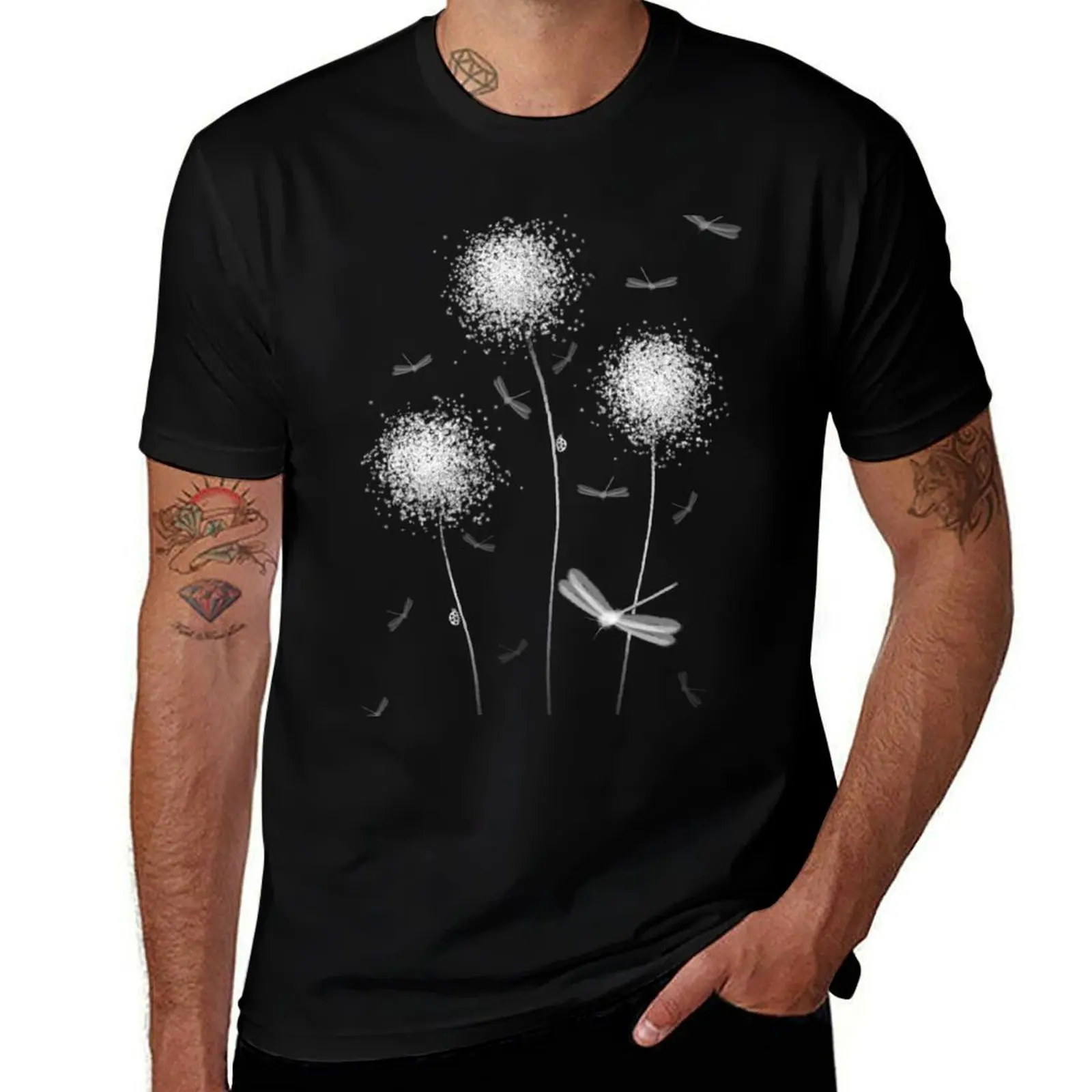 

Dandilions T-Shirt t shirt custom print man t shirts cotton black cotton t-shirt plain for man package T-Shirt