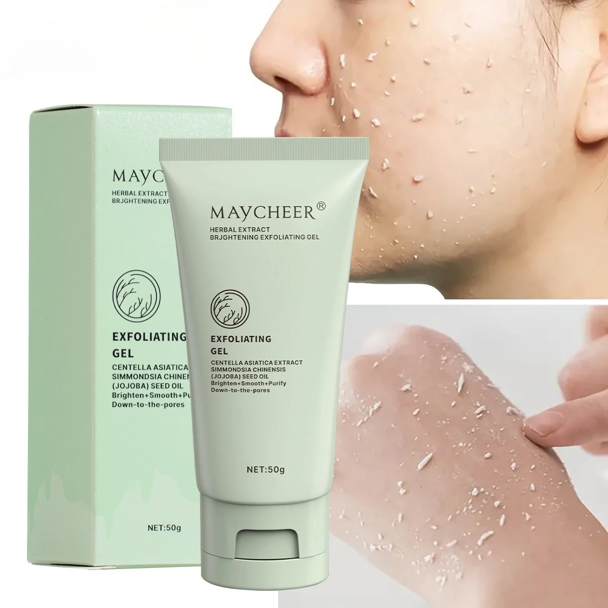 

Herbal Exfoliating Gel Deep Gentle Cleansing Skin Moisturizing Oil Control Brightening Skin Tone Exfoliating Dead Skin Skincare