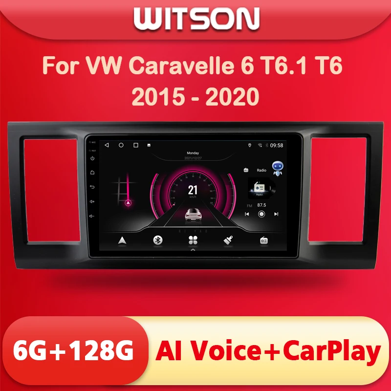 

WITSON 10.1'' BIG SCREEN Android 11 AI VOICE 2 Din in Dash Car radio For VW Caravelle 6 T6.1 T6 2015 6RAM 128ROM auto navigation