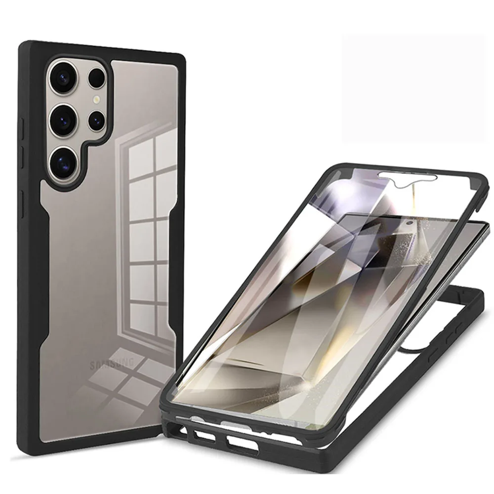 Clear 360 Full Wrap Case for Samsung Galaxy S26 S25 Edge S24 S23 S22 S21 Ultra Plus FE 5G Cover Camera Lens Screen Protection