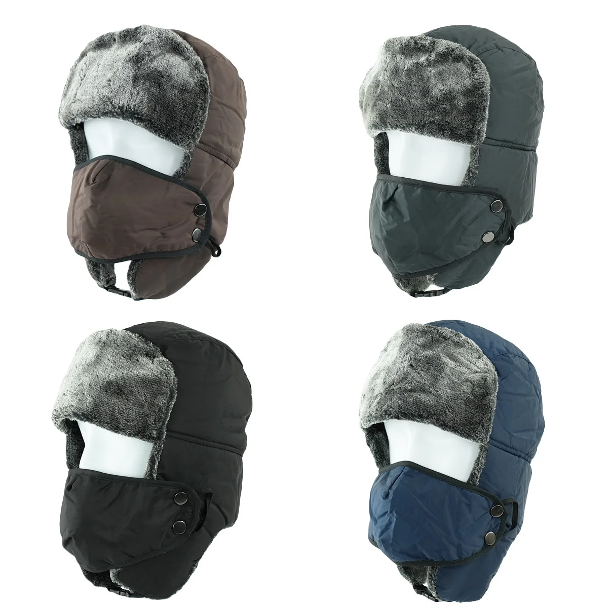 Hats Fishing Cap Winter Warm Outdoor Velvet Ear Protection From the Cold Cycling Windproof Cap Cotton Thick