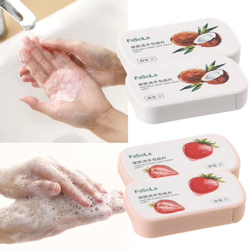 

Mini Travel Soap Paper Portable Disposable Hand Washing Cleaning Soap For Outdoor Camping Hiking Emergency Use 10/5/3/2/1pcs