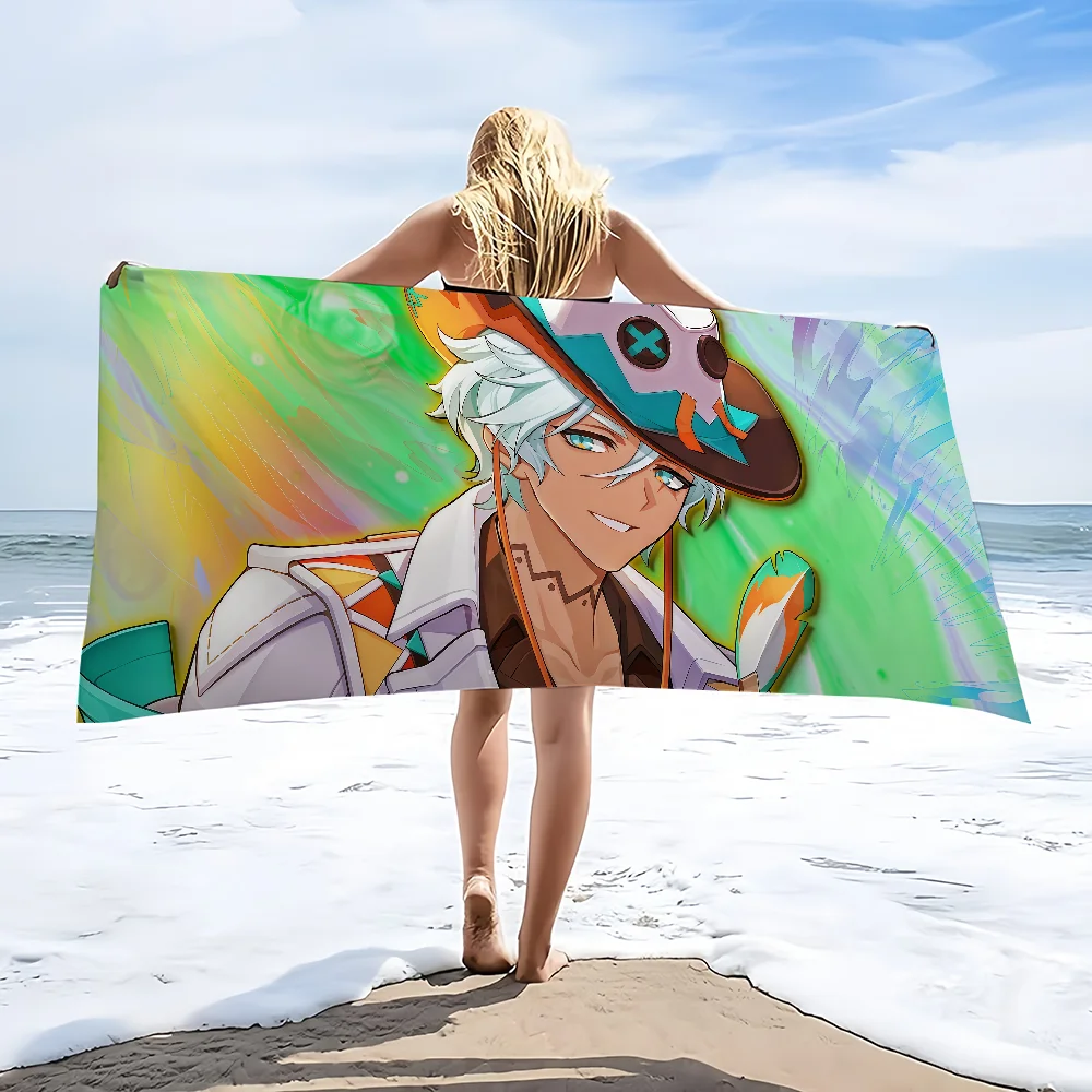 

Impact Towel Genshin Beach Bath Ifa Quick-Drying Lightweight Portable Sauna Camping Swim Pool Travel