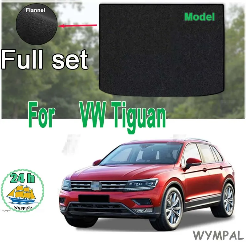 

Velour matsTrunk Mat For VW Tiguan 2017-2022 Boot Cargo Tray Pad Accessories