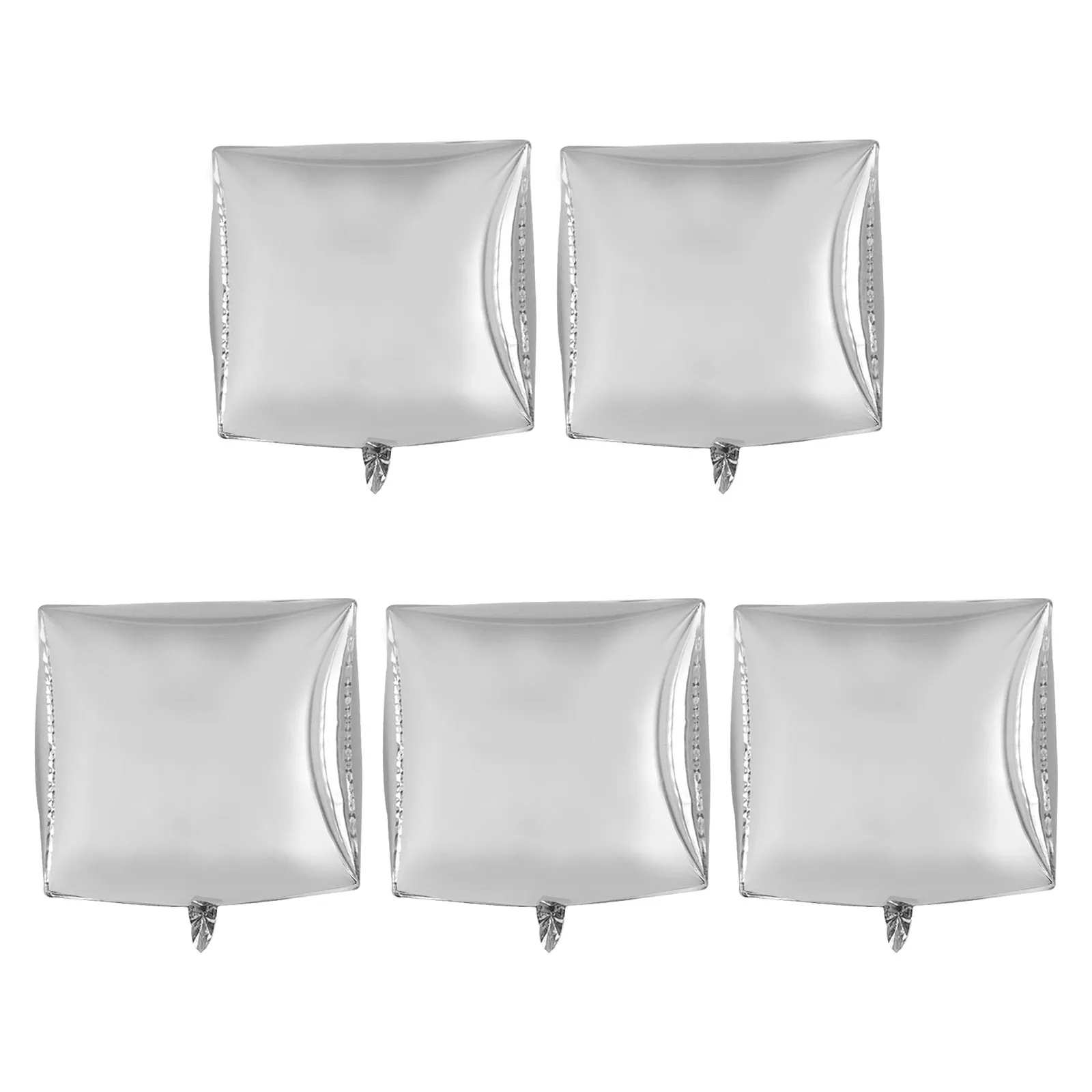 

5pcs 24Inch Square Aluminum Foil Balloons White Birthday Party Decoration Cube Balloon For Festival Wedding Event Party