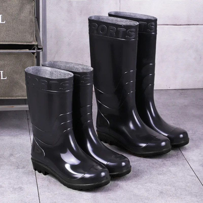 

New Thick Rain Boots Comfort Men's Warm and Wear-resistant High Tube Rain Boots Wear-resistant and Anti Slip Construction Boots