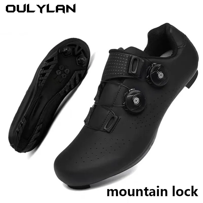 New Cycling Sneaker 2024 Mtb Pedal Bicycle Shoes Man Women Flat Mountain Cycling Shoes Cleat Shoes Speed Footwear Selflocking