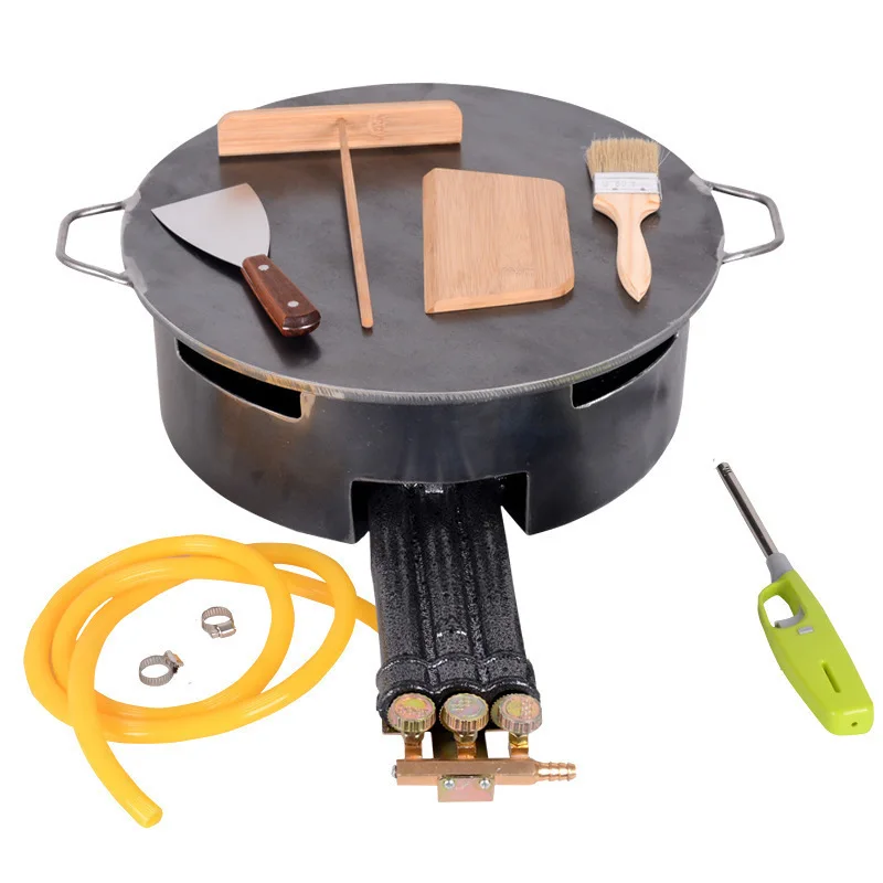 Miscellaneous grain pancake fruit pan stall tool commercial pan gripper pancake machine gas household egg pancake pan