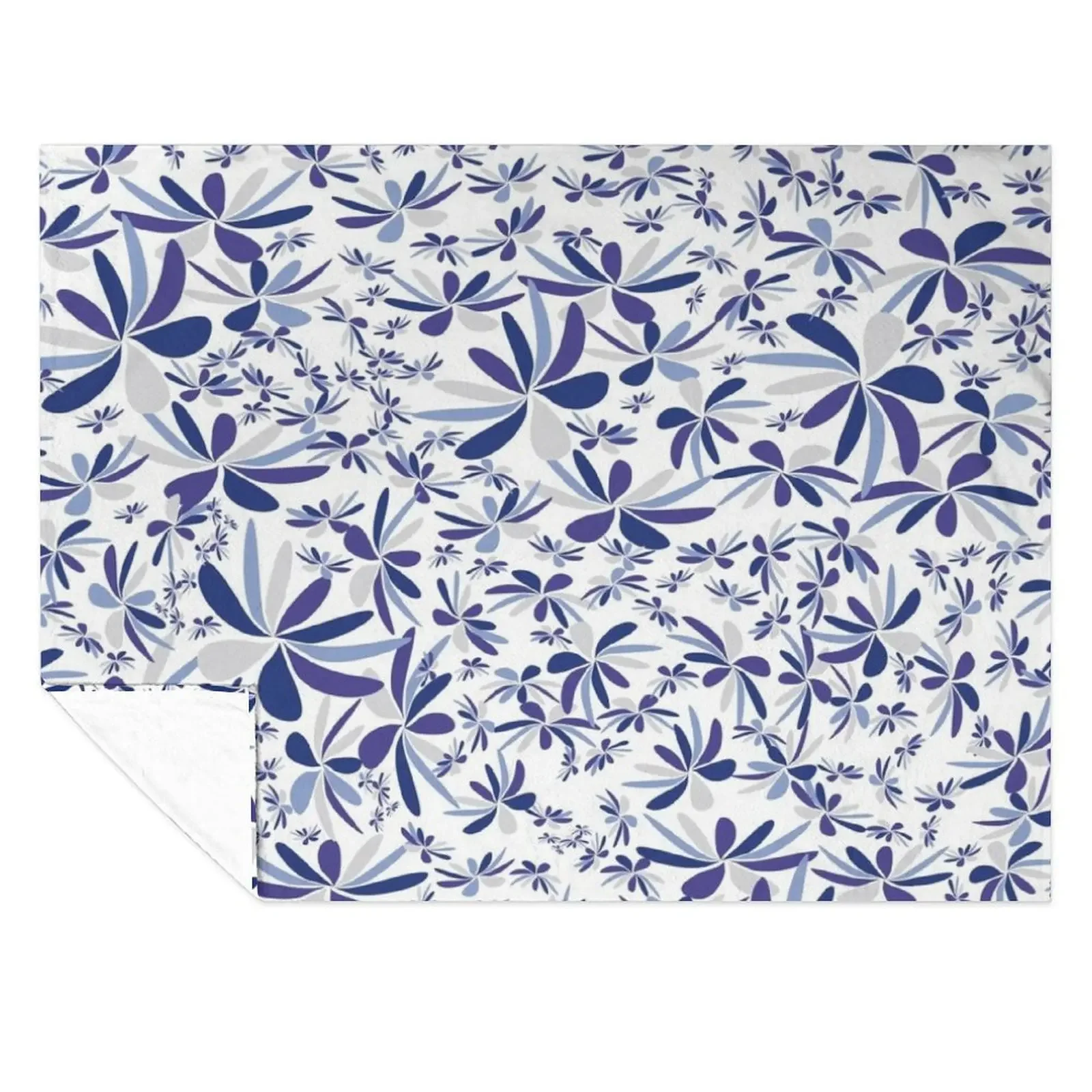 

Blue flowers Throw Blanket blankets ands Giant Sofa bed plaid For Baby Blankets