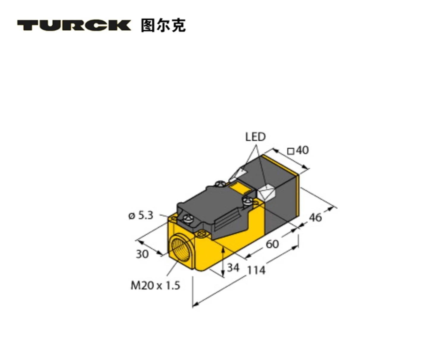 NI15-M30-AP6X/S120 inductieve sensor NI35-CP40-FZ3X2