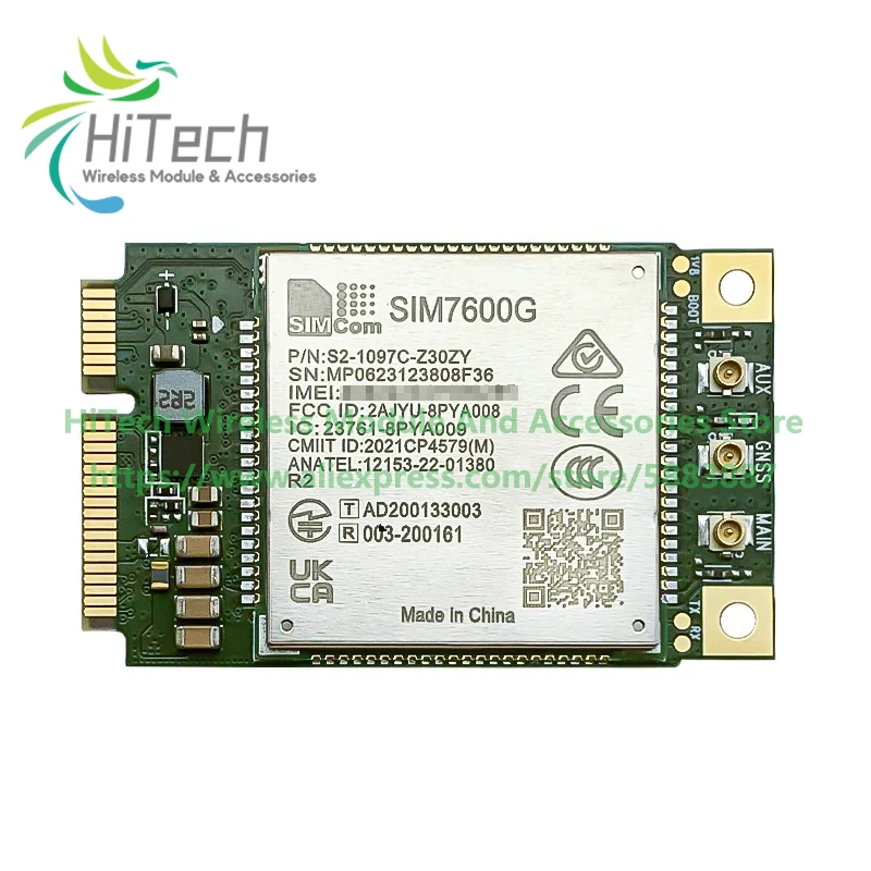 SIMCOM SIM7600G MINI PCIE SIM7600 series LTE CAT1 multi-band module LTE-FDD/LTE-TDD/HSPA+/UMTS/EDGE/GPRS/GSM for Golbal