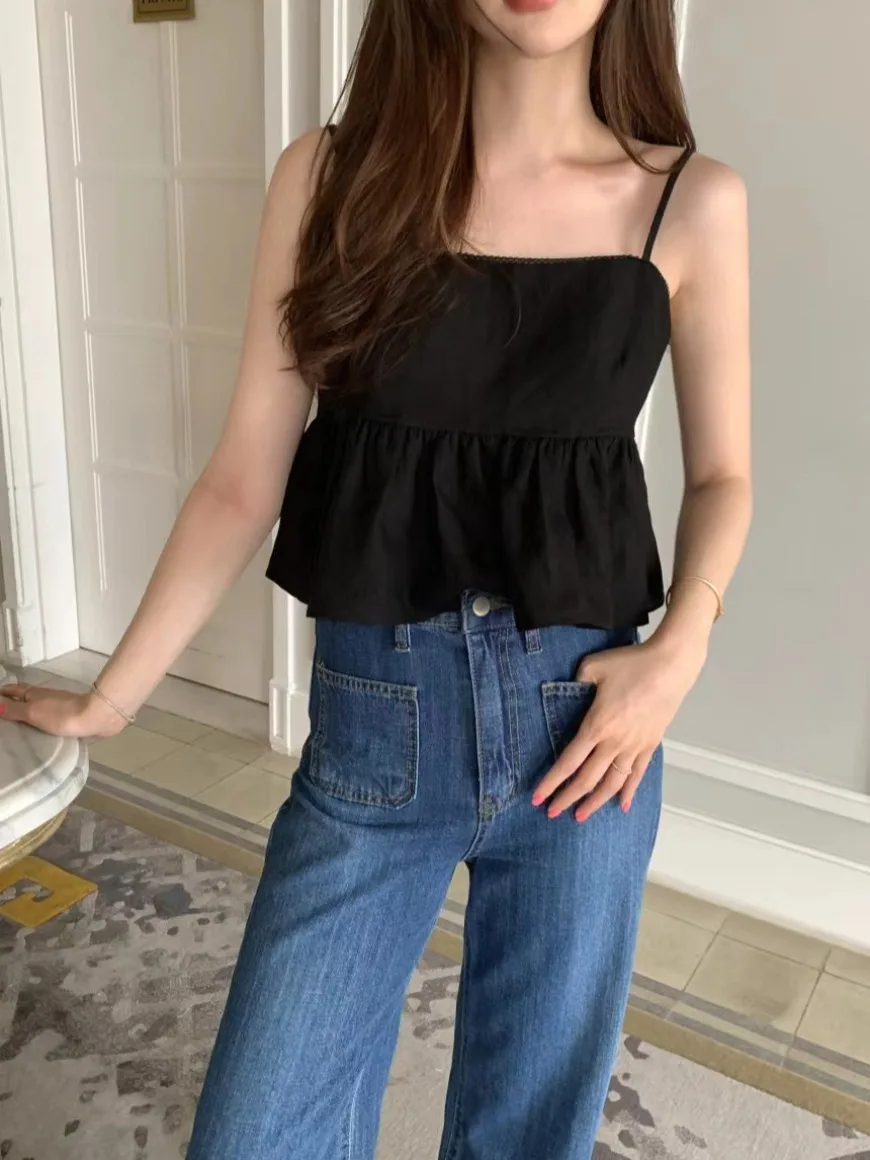 

Женский летний жилет с полым ремнем Ele, летний топ Age-Defng ort Design Sensation Bal Tie Waist Casual Faion