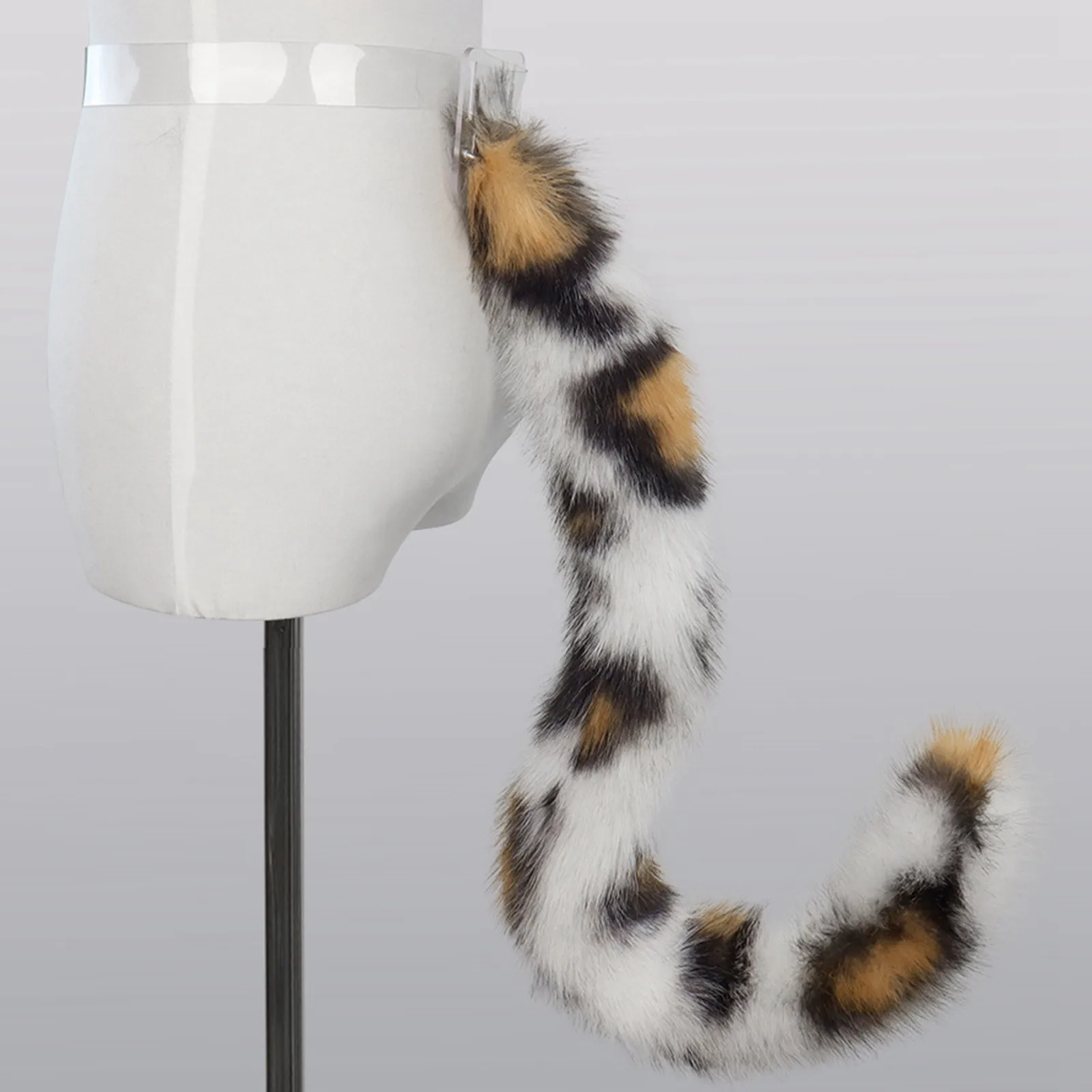 Simulated Furry Leopard Tail Animal Cosplay Accessories Leopard Tail Halloween Fancy Party Masquerade Party Women's Costume