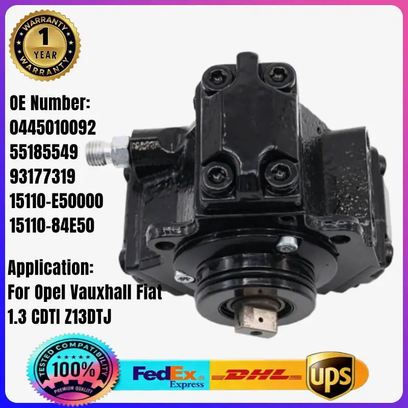 0445010092 55185549 93177319 15110-E50000 1511084E50 Fuel Injection Pump for Opel Vauxhall Suzuki 1.3 CDTI Z13DTJ Engine