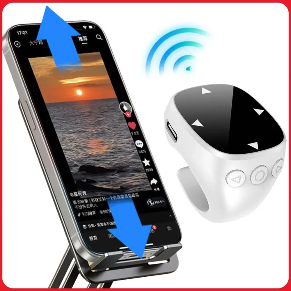 

Пульт-скроллер для прокрутки страниц, Bluetooth 5.3, для мобильных телефонов, видео, Android, iOS, iPhone, iPad