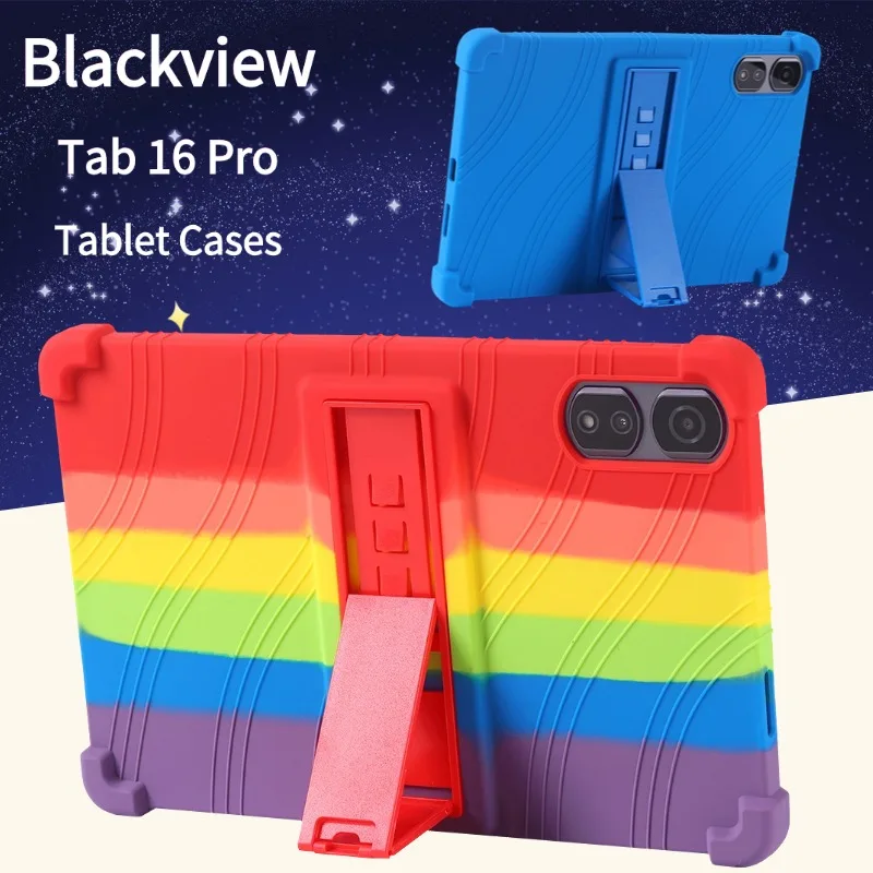 

Чехлы для планшетов для Blackview Tab 16Pro, противоударный мягкий силиконовый чехол с многоугольной подставкой Blackview, 11-дюймовый защитный чехол