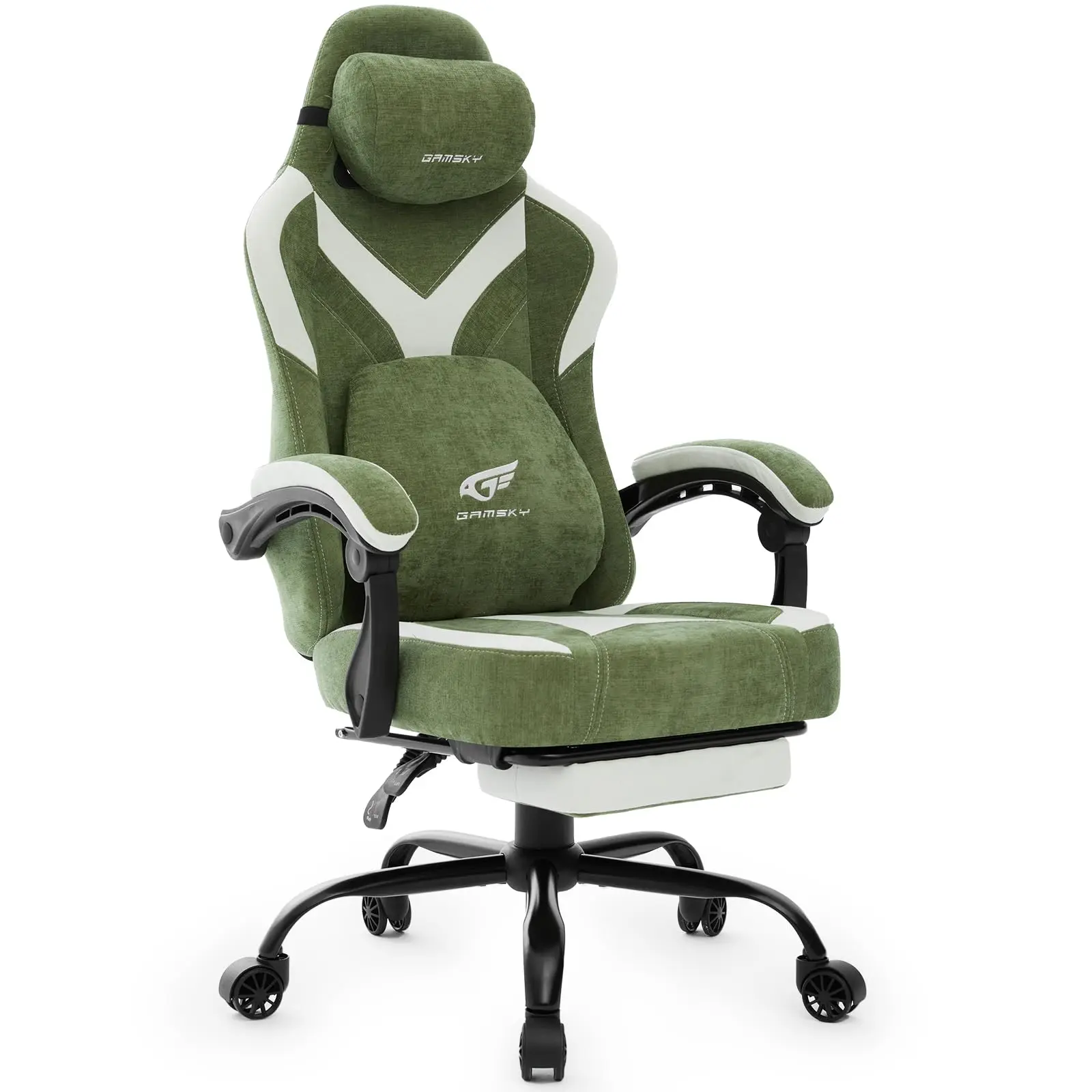 Cadeira ergonômica para jogos para adultos - Cadeira confortável para computador de escritório com assento largo de 20,5”, cadeira ajustável para videogame