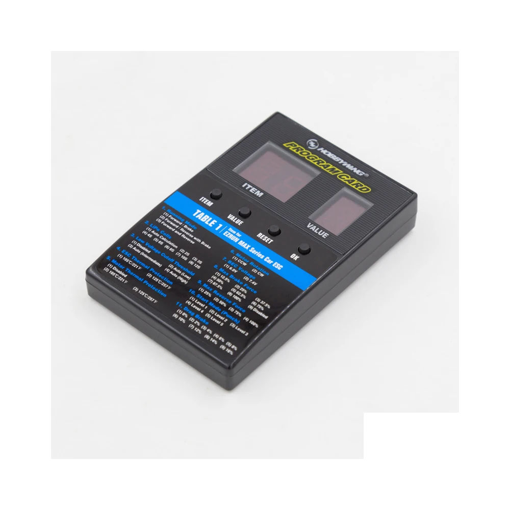 Hobbywing RC Remote Control Vehicle Electric Adjustment Digital Setting Card Program Card Editing Card
