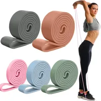 Bandas de resistencia de silicona para dominadas, 5 niveles de resistencia, bandas de asistencia para fitness, gimnasio en casa, entrenamiento muscular