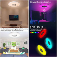 RGB LED Ceiling Light APP Control Bluetooth-compatible Music Ceiling Lamp 2800K-6500K Smart Ceiling Light for Home Children Room