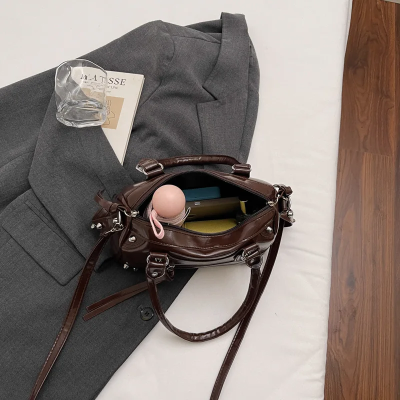 Herbst-Winter Neuankömmling Damen-Kissen-Umhängetasche Einzigartiges Personalisiertes Design Minimalistisch Strukturierte Lässige Einzel-Schultertasche – Detail 28