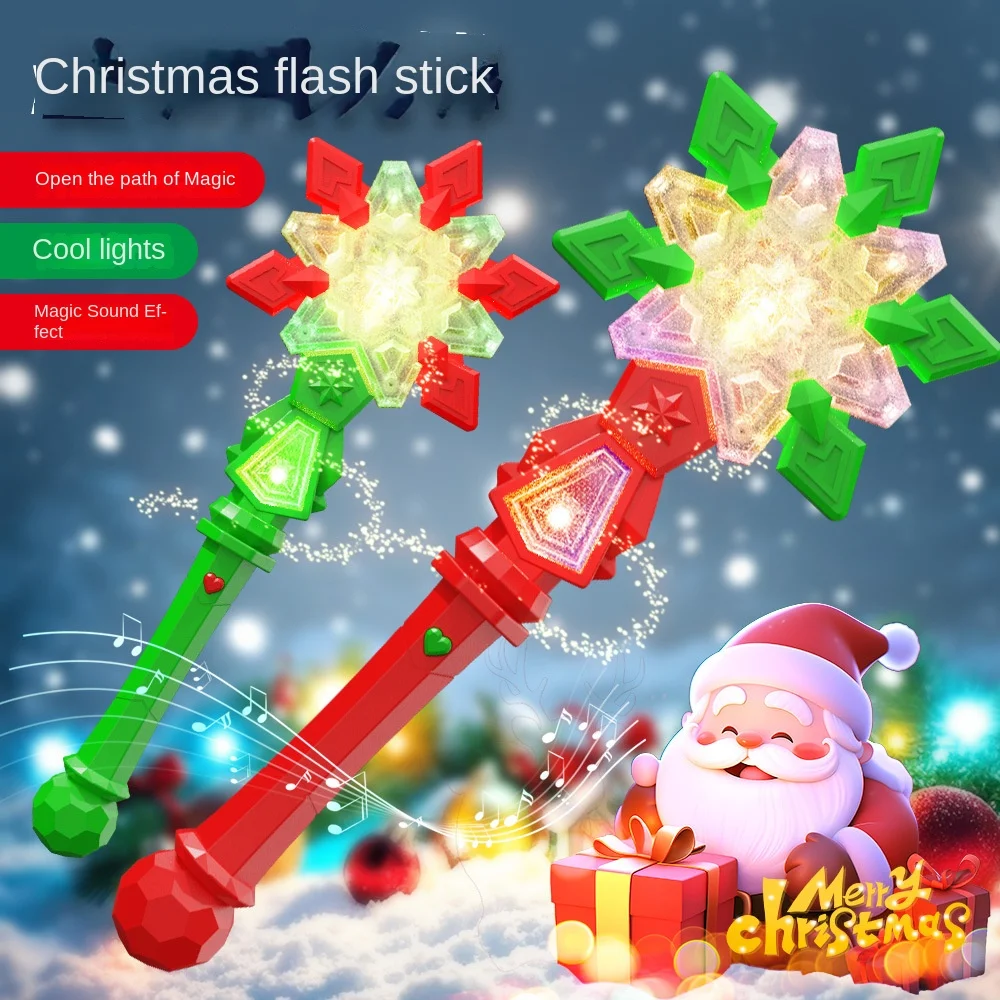 

Christmas Light Music Stick, Christmas Children's Light Magic Stick, Flash Stick Luminous Kids Toys for Girls Boy Christmas Gift