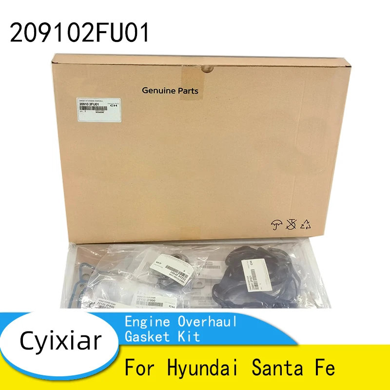

Engine Overhaul Gasket Kit Auto Parts Full Gasket Set For Hyundai Santa Fe 20910-2FU01 209102FU01 20910 2FU01