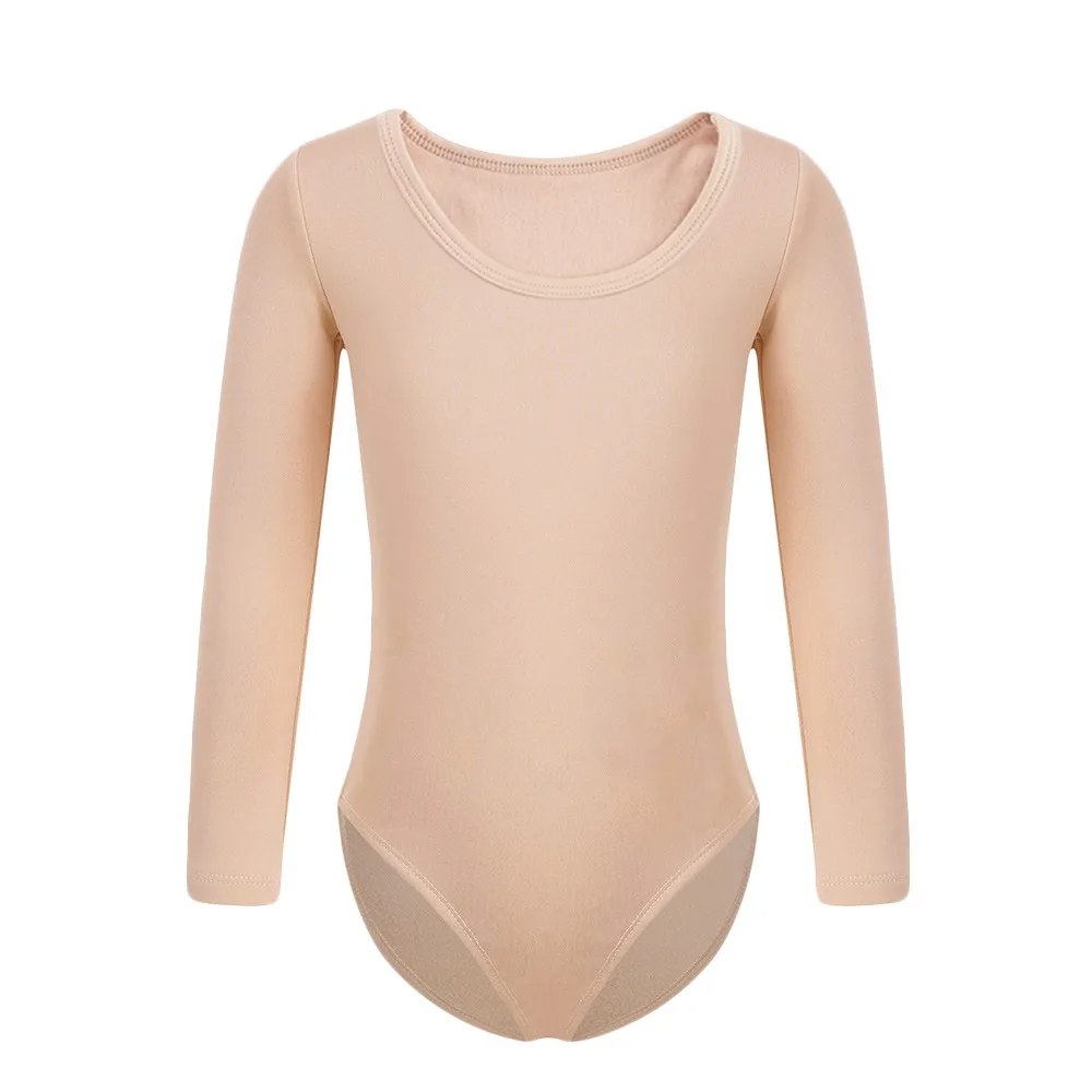 

Теплый флисовый купальник для танцев и йоги, танцевальный комбинезон-боди нюдового цвета для зимних тренировок