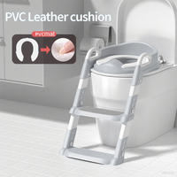 Portable Kids Toilet Training Seat with Adjustable Height Step Stool Ladder Anti-Slip Pads Toddler Toilet Trainer for Girls Boys