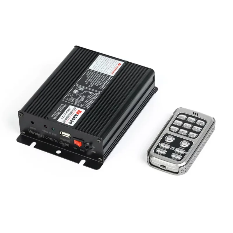 

Ambulance Car Horn Kit Wireless Remote Control Siren Mini Speaker 12V 24V 100W 200W