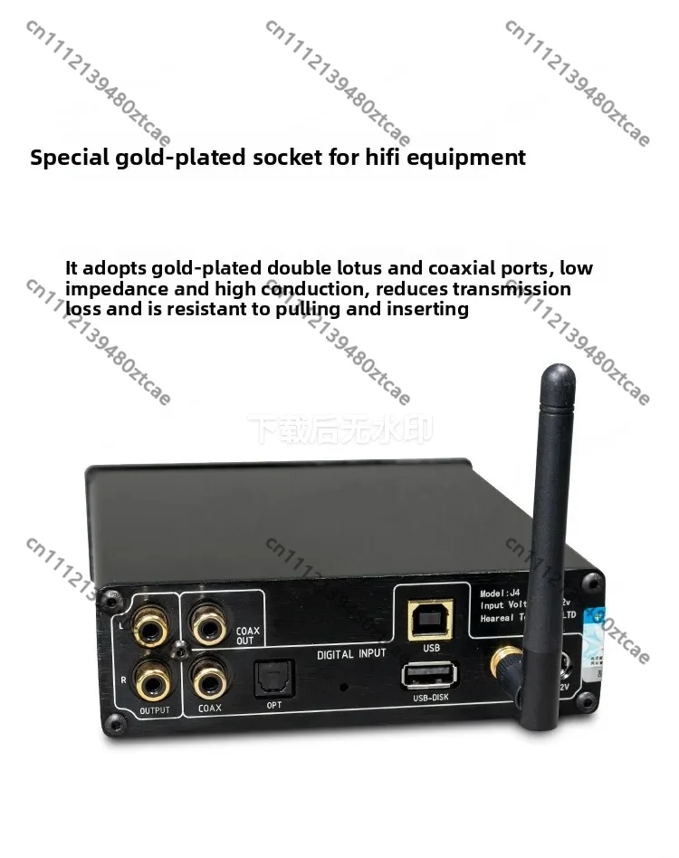Bluetooth Decoding Audio Player Dual 9038 DAC Support U Disk Coaxial Optical Fiber Digital Display For Computer & Audio