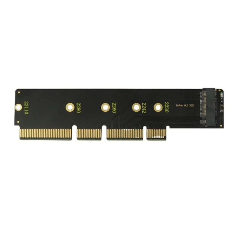 High Performances M.2 NVME to PCIe Adapter Card with Aluminum Heatsink for Enhances Cooling, 4X X16 Slots