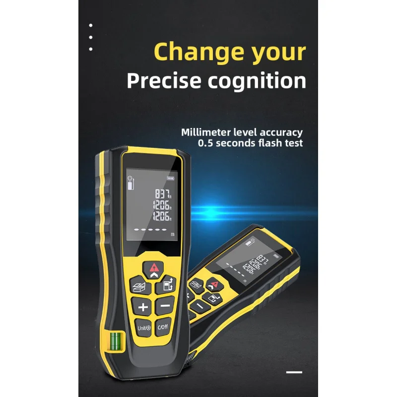 3 في 1 يده الضوء الأحمر الليزر الضوء الأزرق مقياس مسافات عالية الدقة الإلكترونية مسطرة قياس أداة قياس الغرفة