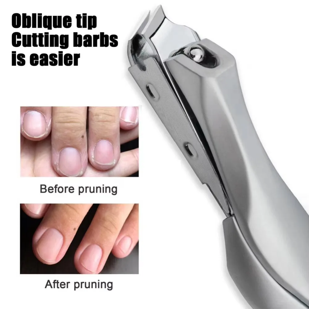 

2PCS Set High Quality Stainless Steel Nail Clipper Cutter Professional Nail Shaper Nail Scissors Nail Trimmer Nail Care