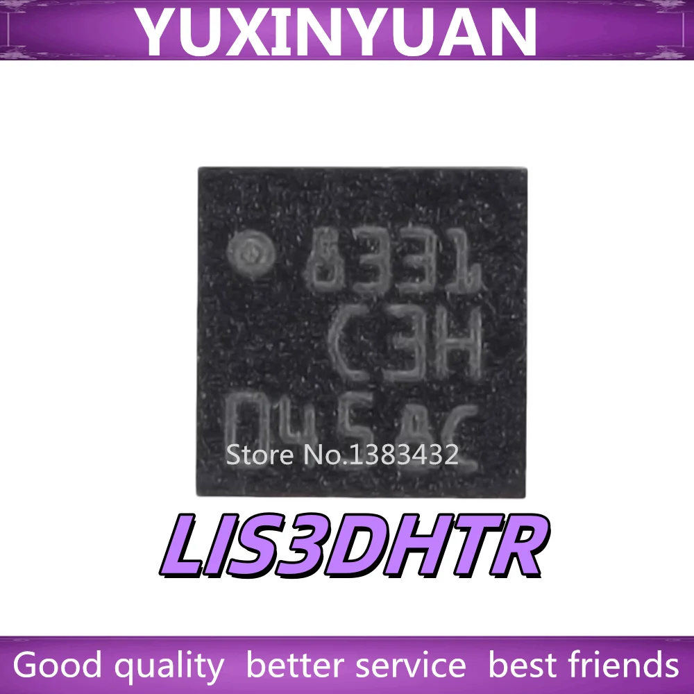 5/PCS New Original LIS3DHTR LIS3DH Screen printing C3H  Acceleration sensor chip