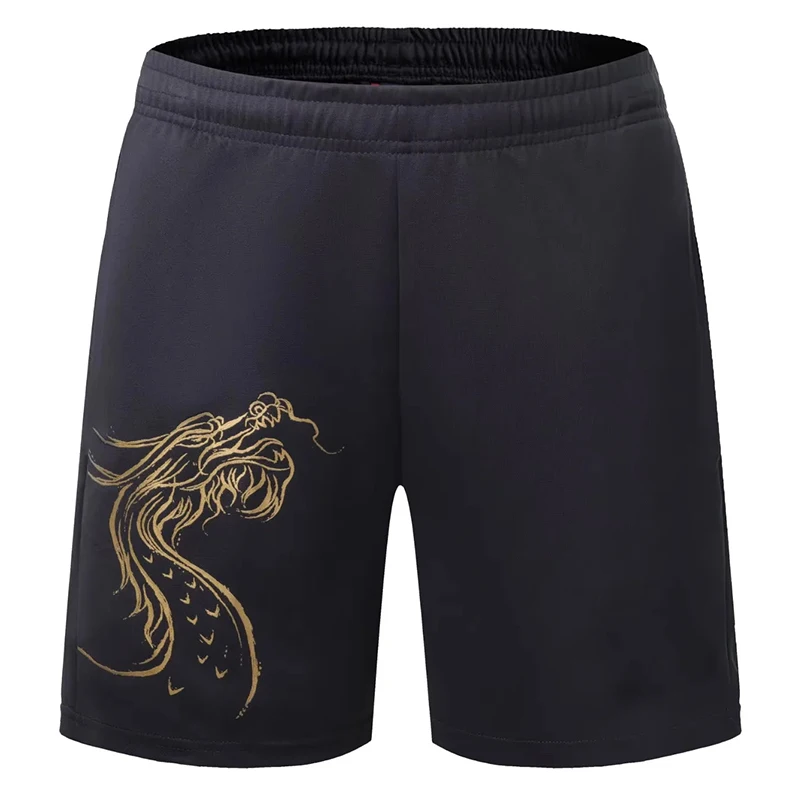 

Chinese Dragon Badminton Shorts Pants For Men Women Table Tennis Running Gym Shorts With Pockets Fitness Workout Clothes