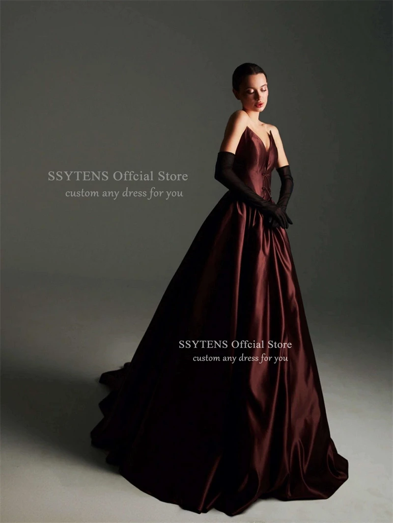 فساتين سهرة عربية بدون أكمام من SSYTENS، بدون أكمام، على شكل قلب، بدون أكمام، خط A، مناسبات خاصة، فستان حفلات، فساتين سهرة طويلة، حسب الطلب #5