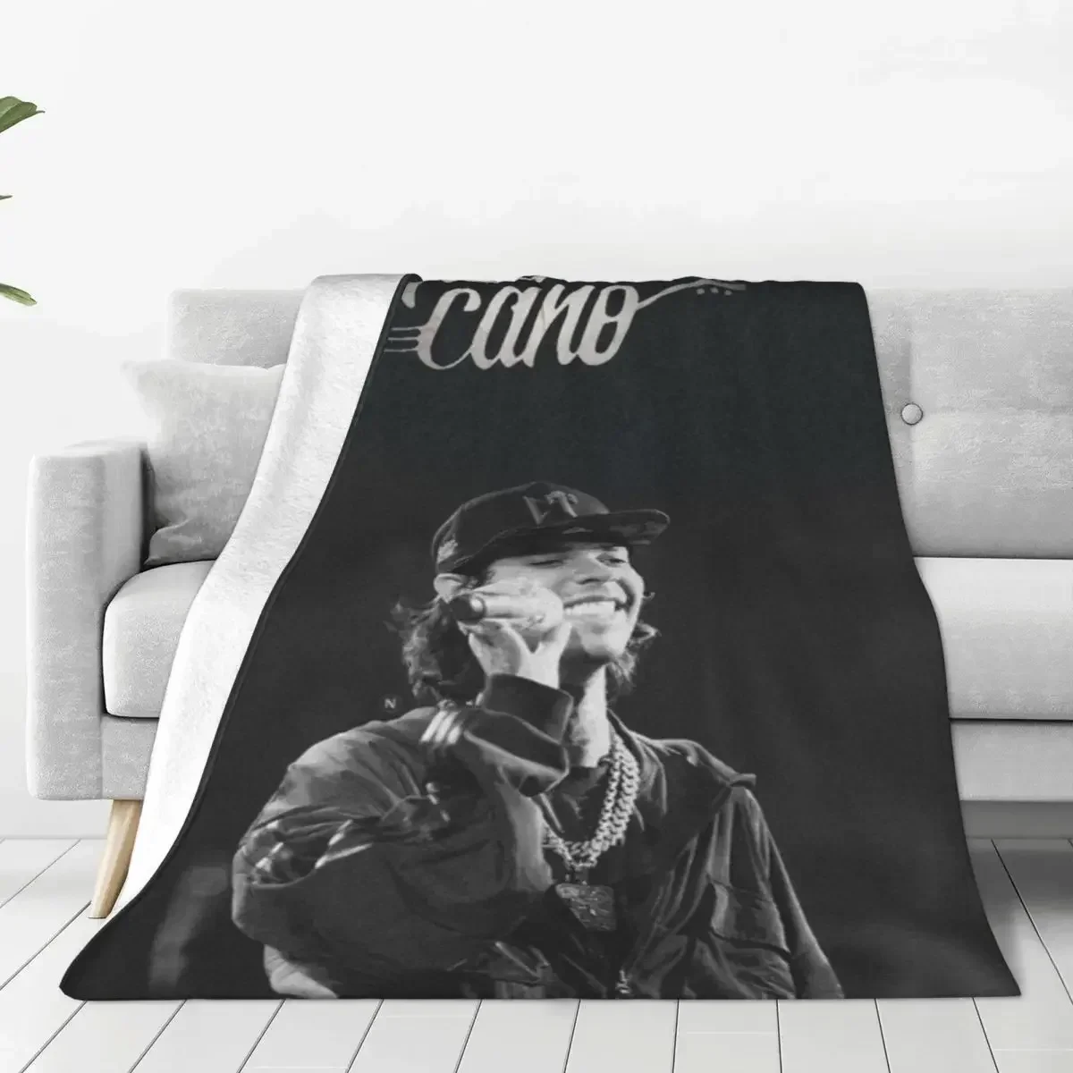 

Soft Blanket Airplane Travel N-Natanael Canos Throw Blanket Mexican Rapper Flannel Bedspread Bed Aesthetic Sofa Bed Cover