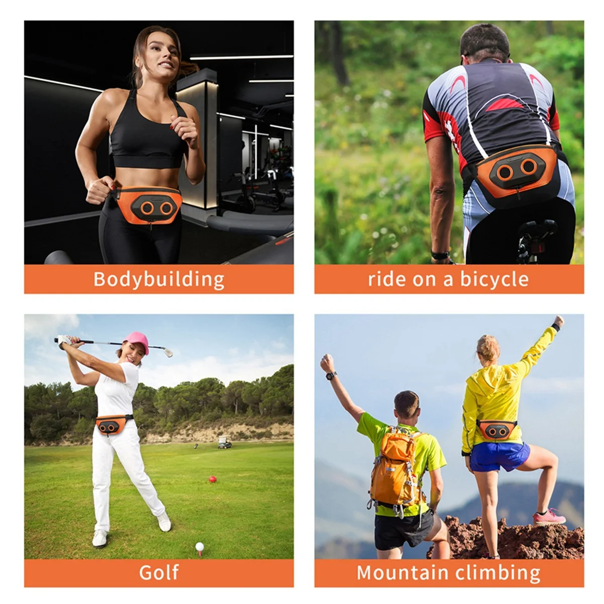 Altavoz Bluetooth altavoz portátil para bicicleta Fanny Pack Bluetooth sonido Audio deportes impermeable