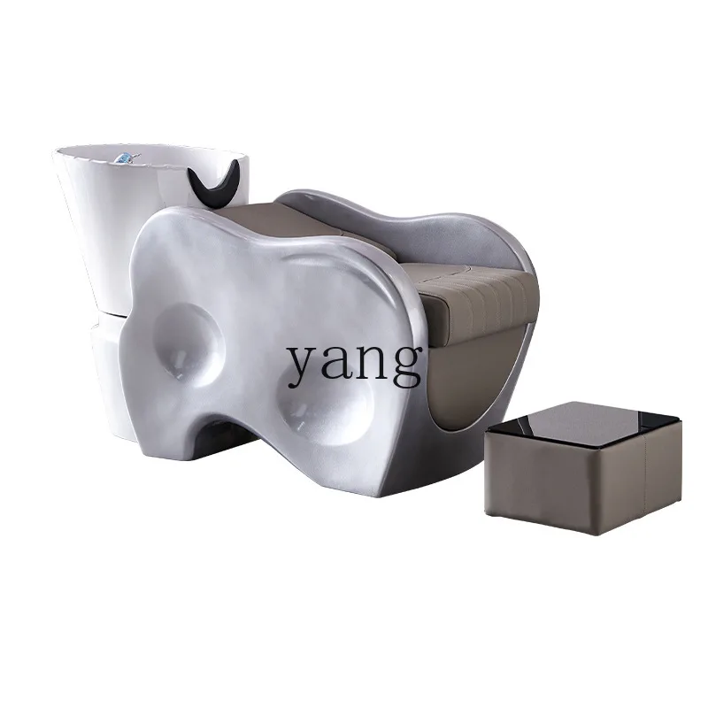 

LMM semi-reclining shampoo bed hair salon shop special flush bed barber shop ceramic basin