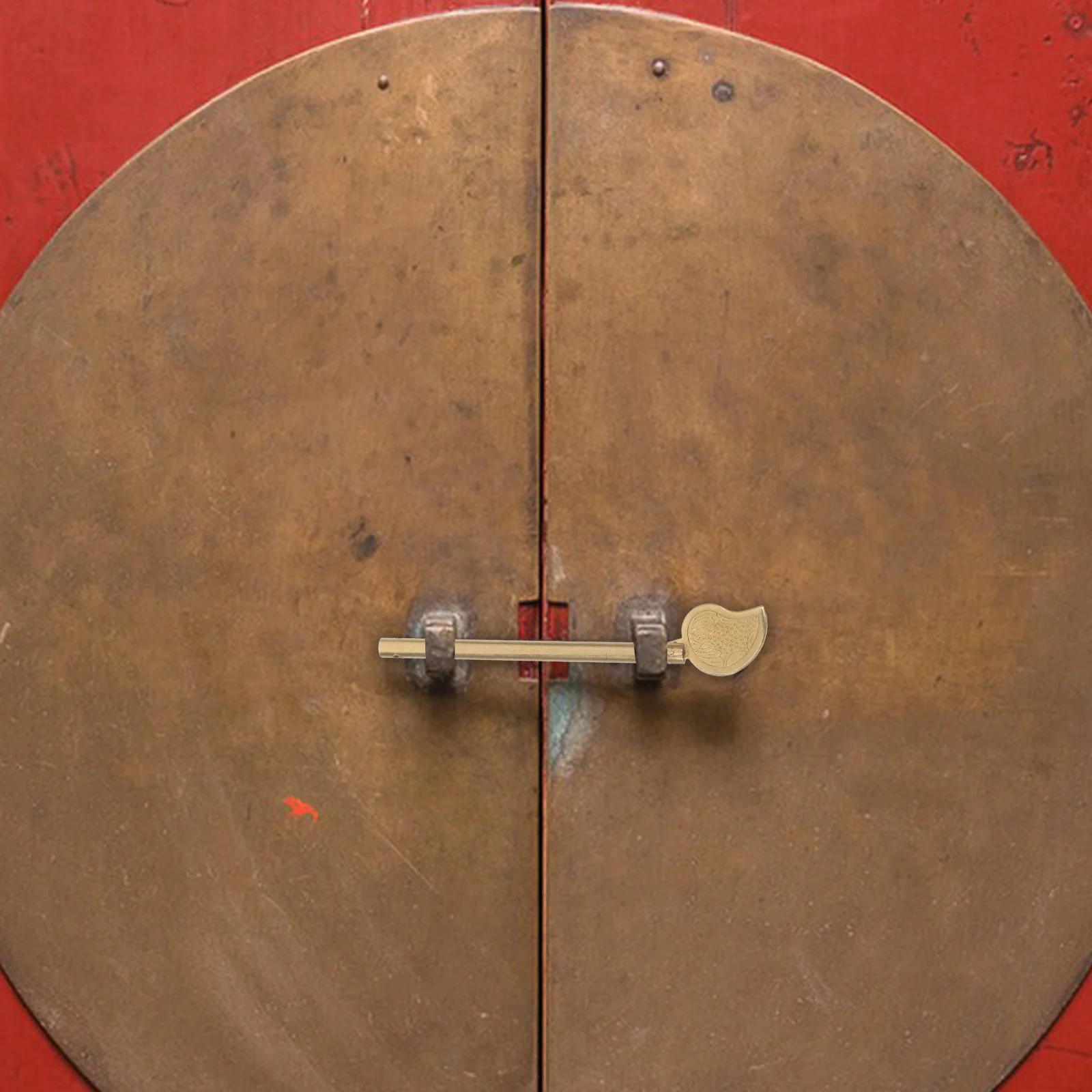 

Classical Cabinet Bolt Lock Pin Leaf Shape Copper Door Lock For Wardrobe Drawer Cabinet Doors Vintage Metal Locking