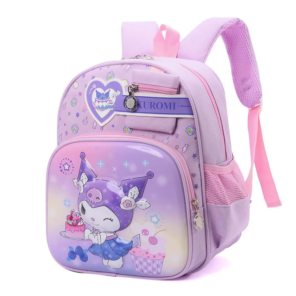 

Kawaii Kuromi Kindergarten 3-6 Years Old Schoolbag Cute Cartoon Lightweight Children's Spine Protection Backpack Girls Gift Toys