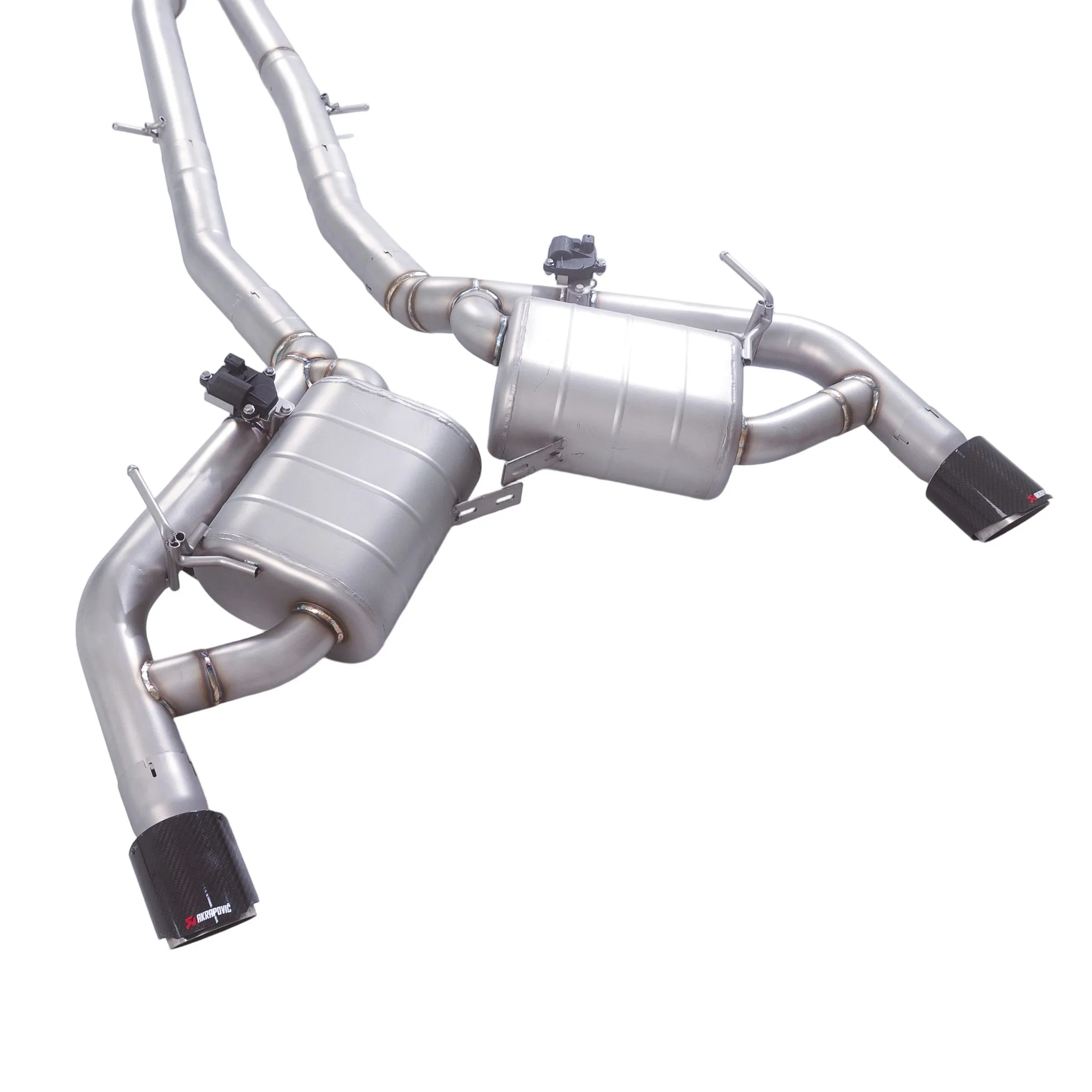 GFC catback SUS304 high-performance exhaust system with valve muffler, 2 tips.  for 2014-2024 Infiniti Q50 3.0T
