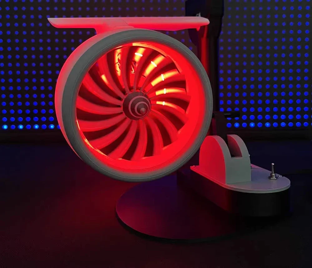 Aviation turbofan modeling fan spray humidifier luminous creative ornament gift