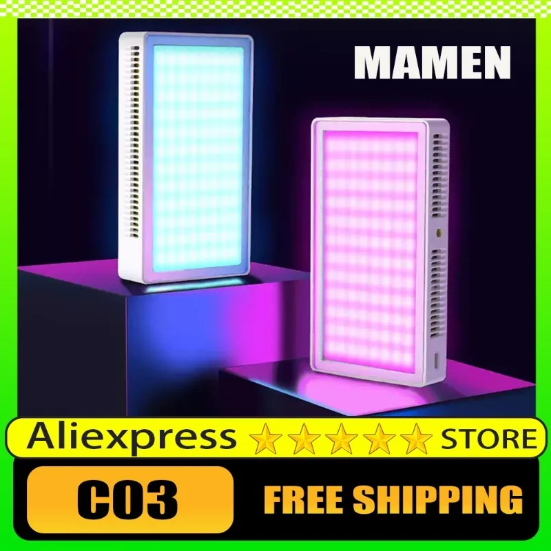 

MAMEN C03 заполняющий светильник 25 Вт Nano Fill RGB полноцветный холодный и теплый светильник для фотосъемки карманный внешний портативный аксессуар для съемки