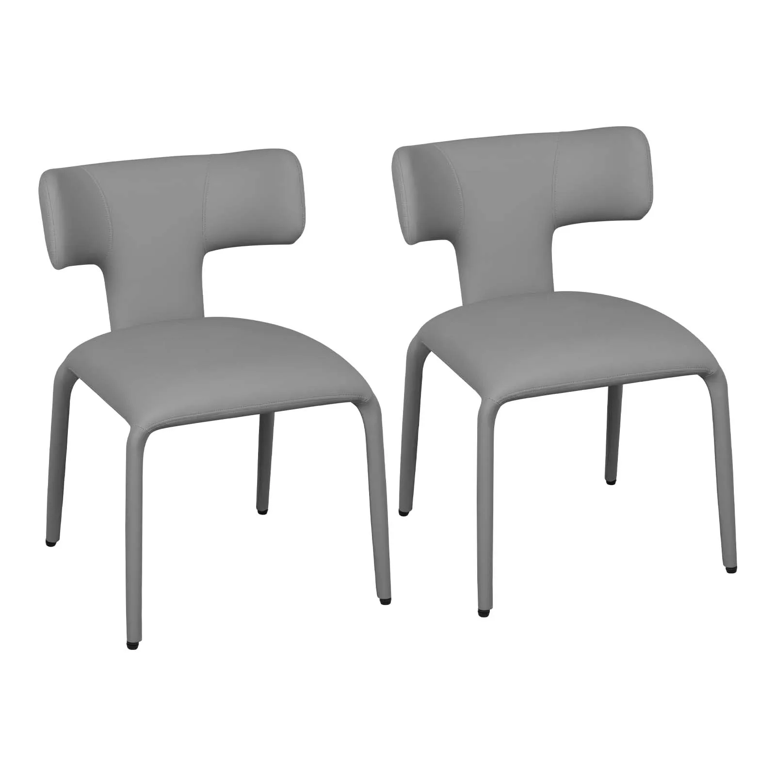 WOLTU 2 Stück/Set ergonomische Esszimmerstühle, Kunstleder/Leinen, Küchenstühle, Metallrahmen, Rückenlehne für Wohnzimmer, Schlafzimmer, Restaurant – Detail 38