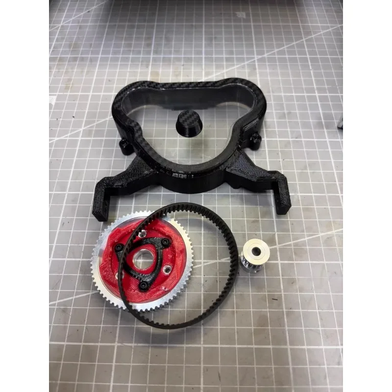 Kit de Conversion d'entraînement par courroie, ensemble de mise à niveau silencieux pour Crossrc EMO XX 1/6 RC, voiture sur chenilles, camion, modèle dinosaure/Stegosaurus/Brontosaure