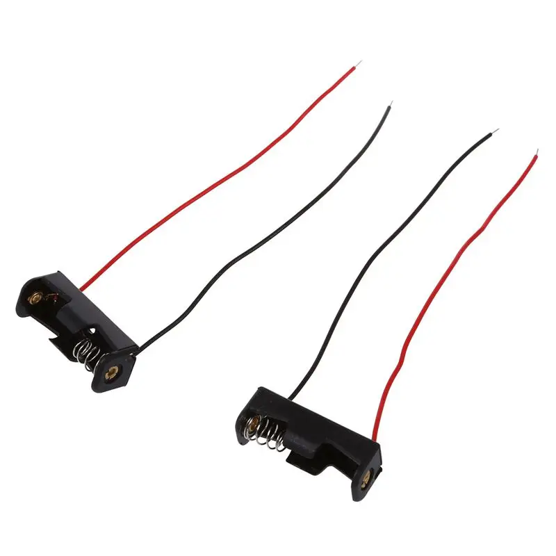 5 قطعة 4.3 "سلك يؤدي حافظة بطاريات سوداء فتحة حامل 1x12 فولت 23A/27A