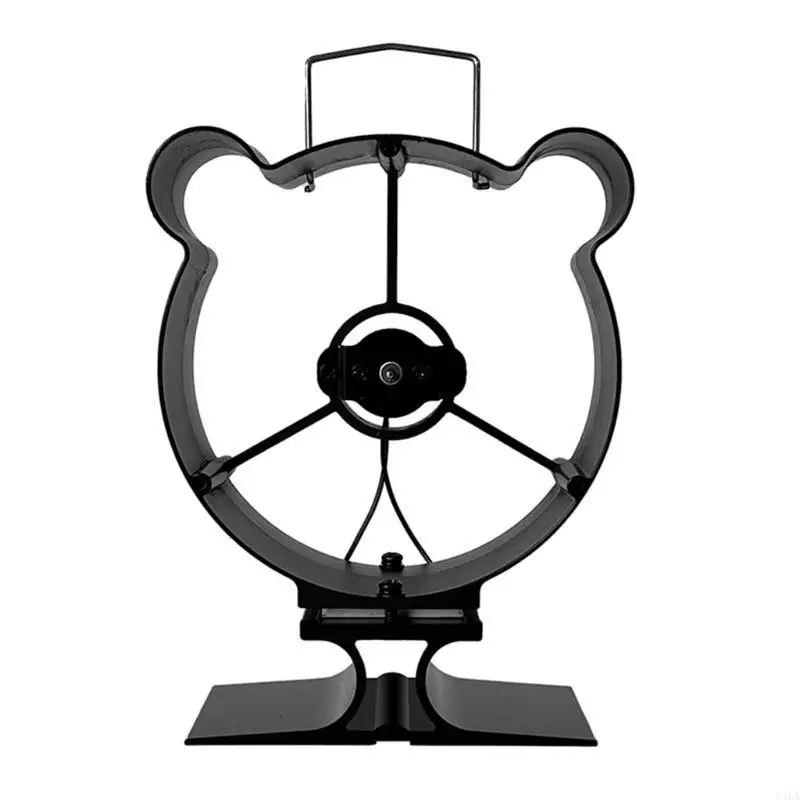 U4LA 熱発電ストーブファン温度計搭載ストーブファンアルミニウム家庭用暖房用